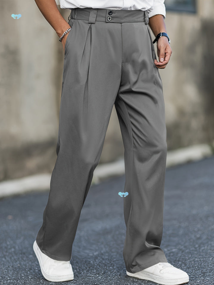 Kurze Hose Herren – Hohe Taille, gerader Stretch-Schnitt