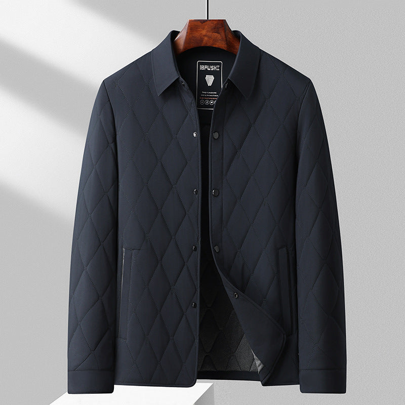 Gesteppte Herrenjacke – Slim Fit und Seitentaschen