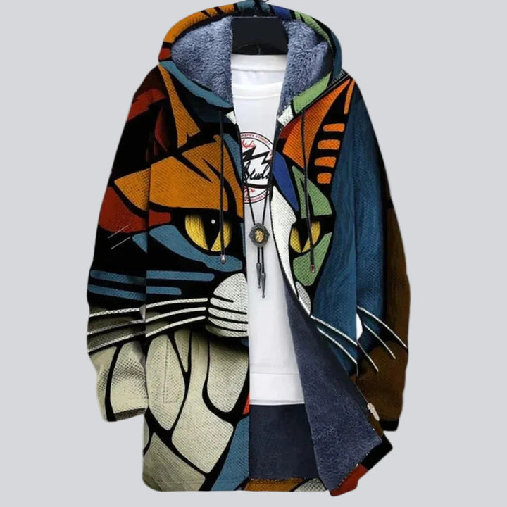 Chaleco con capucha para hombre: chaqueta informal con cremallera