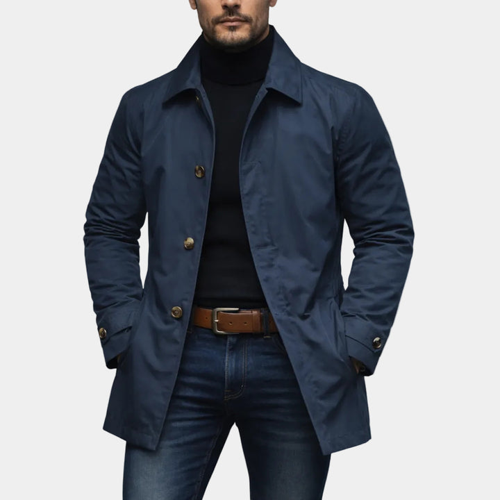 Trench Long Homme – Coupe Décontractée Élégante