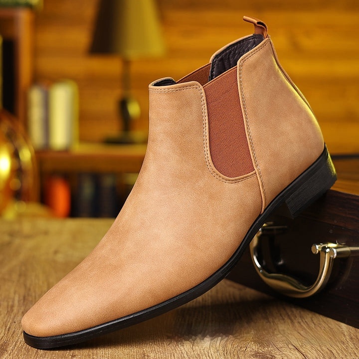 Bottines Chelsea Homme – Talon Carré Classique Profil Bas