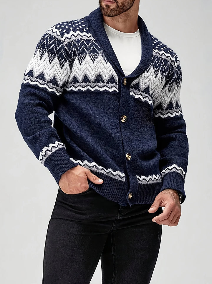 Cardigan Homme Tricoté – Boutonnage Classique, Coupe Décontractée