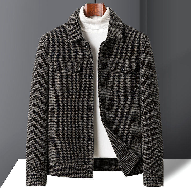 Veste Cardigan Homme Laine – Coupe Slim Doublée Hiver