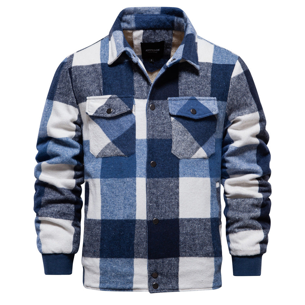 Herrenjacke aus Baumwolle – Karomuster, Regular Fit