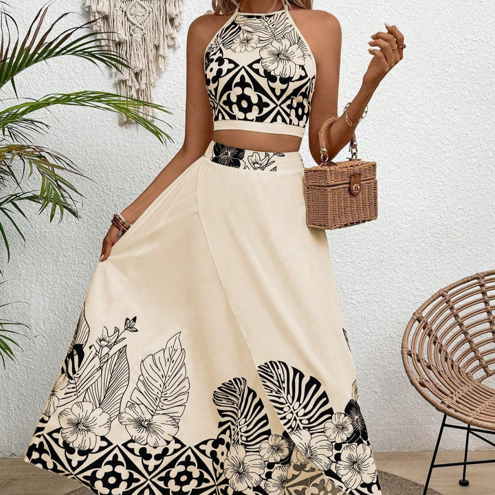 Completo Due Pezzi Donna Stampa Floreale – Taglio Slim