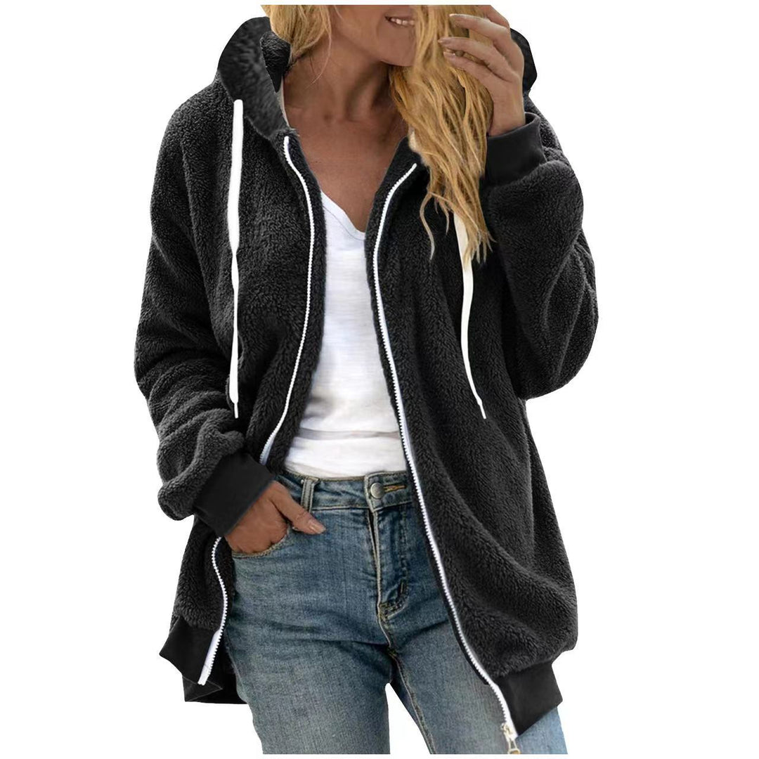 Veste Femme Oversize à Capuche en Tissu – Volume Décontracté
