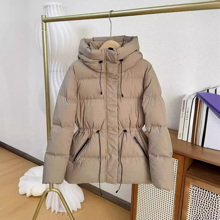 Manteau Matelassé Femme à Capuche – Coupe Cintrée 3D