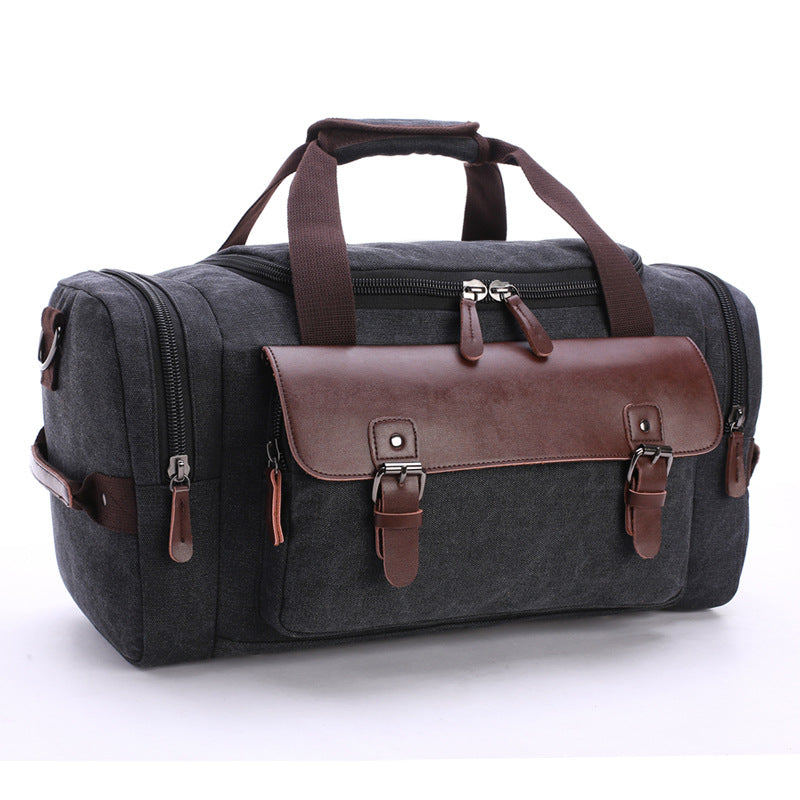 Borsa da viaggio uomo in tela – Grande capacità con tracolla versatile