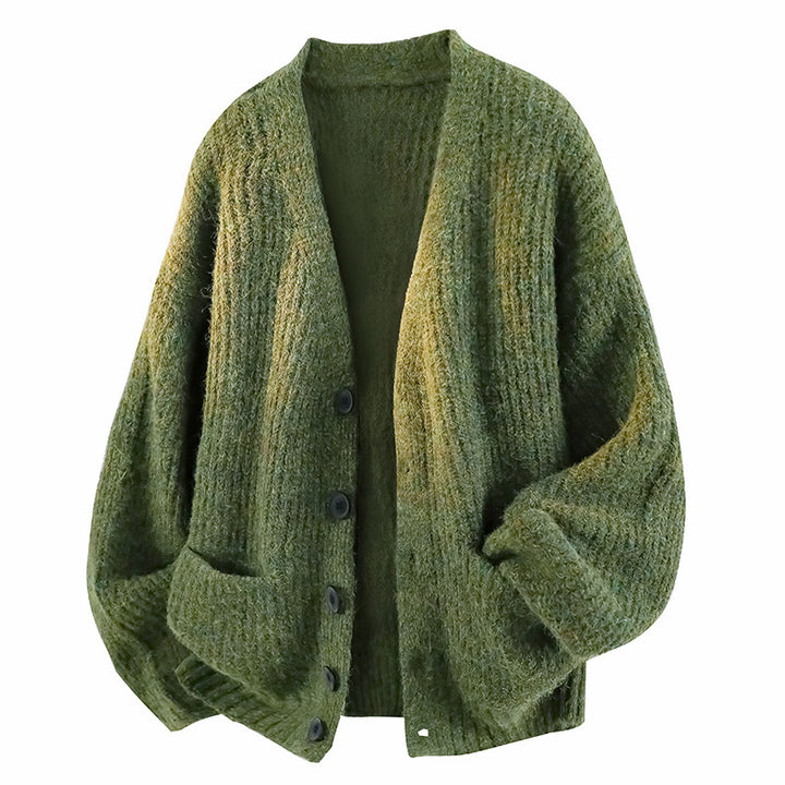 Herre-cardigan i ribstrik – Elegant afslappet pasform