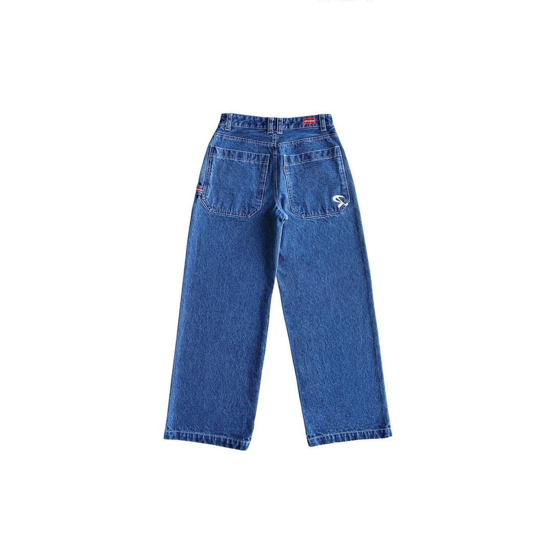 Pantalon Femme Large – Détail Poche Vintage Coupe Décontractée
