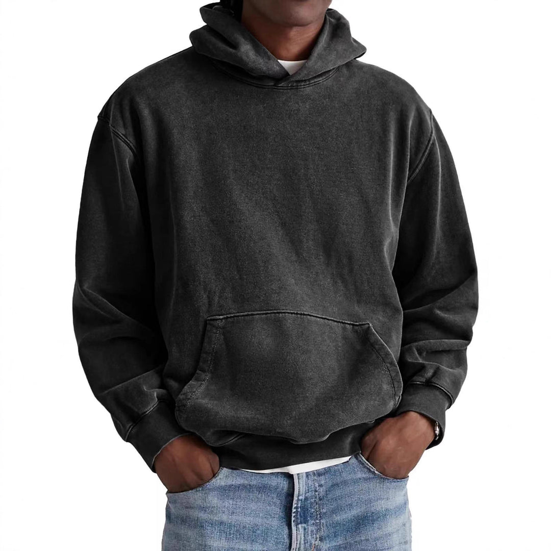 Sweat à Capuche Homme – Coupe Ample Effet Vintage