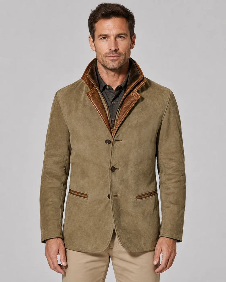 Veste Homme Décontractée – Coupe Structurée à Poches Plaquées