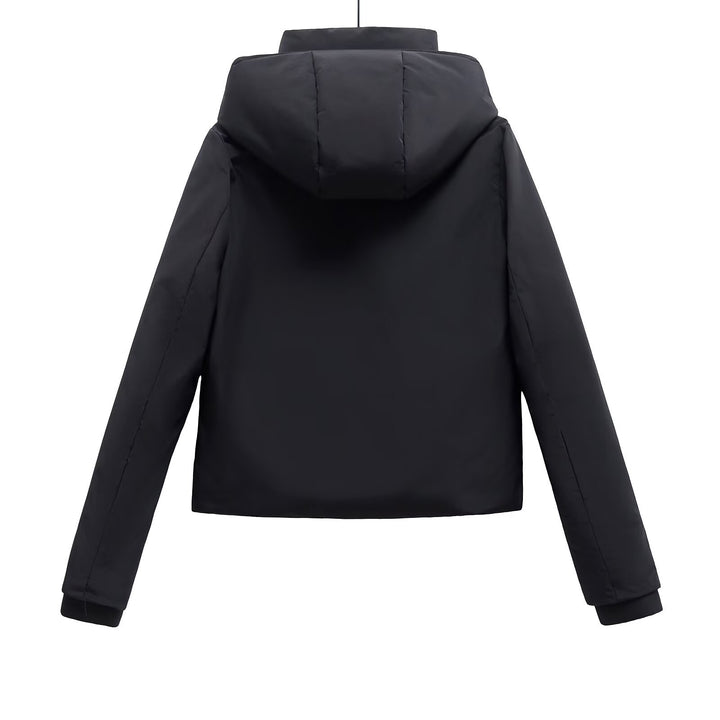 Veste Matelassée Femme à Capuche – Coupe Courte Moderne Zippée