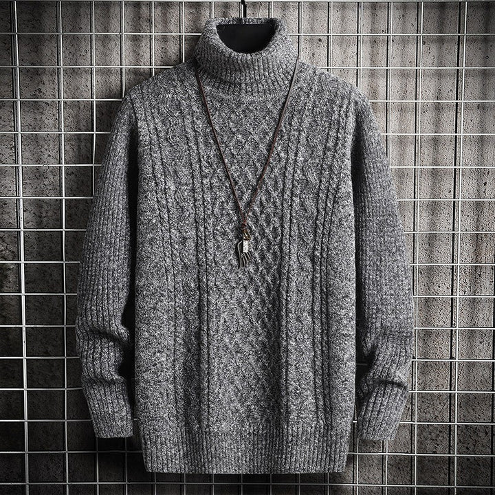 Pull Homme Maille Texturée – Coupe Slim Moderne