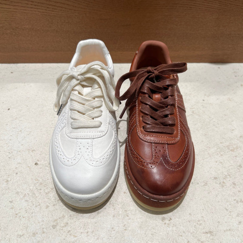 Damen-Sneaker aus Rindsleder – Lässiger sportlicher Stil