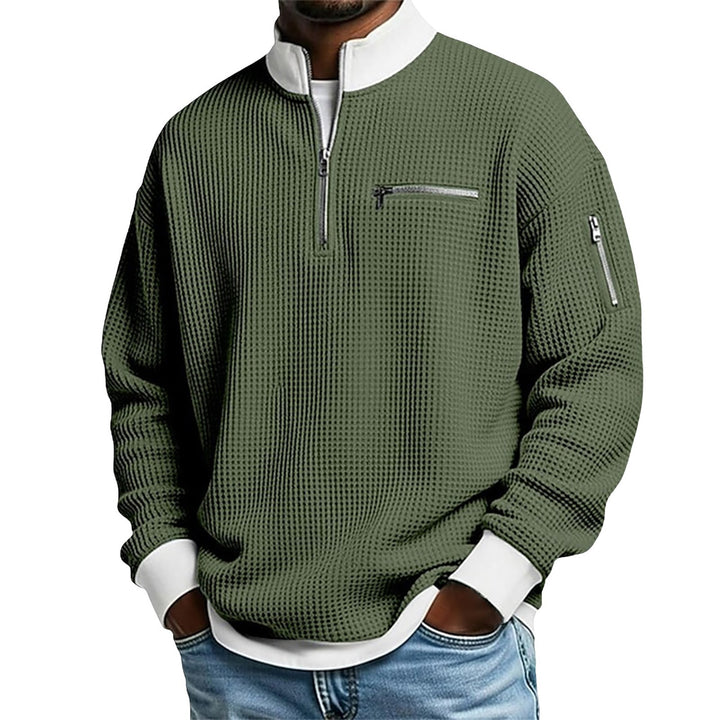 Herren-Pullover mit Reißverschlusskragen – Klassische und vielseitige Strickwaren