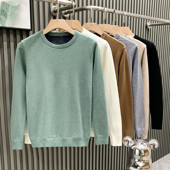 Pull Homme Col Rond – Maille Unie Classique