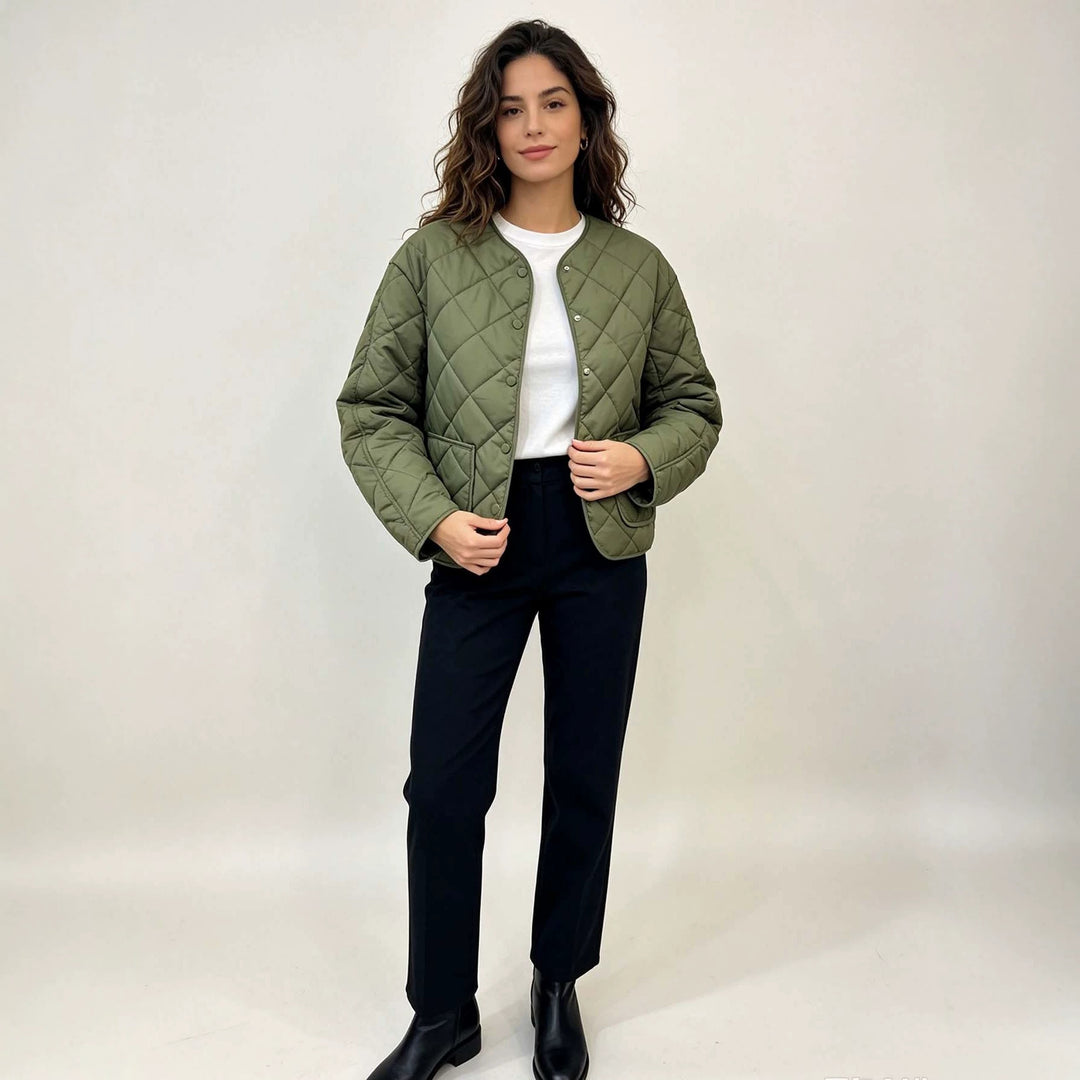 Veste Matelassée Femme Courte – Coupe Décontractée Légère