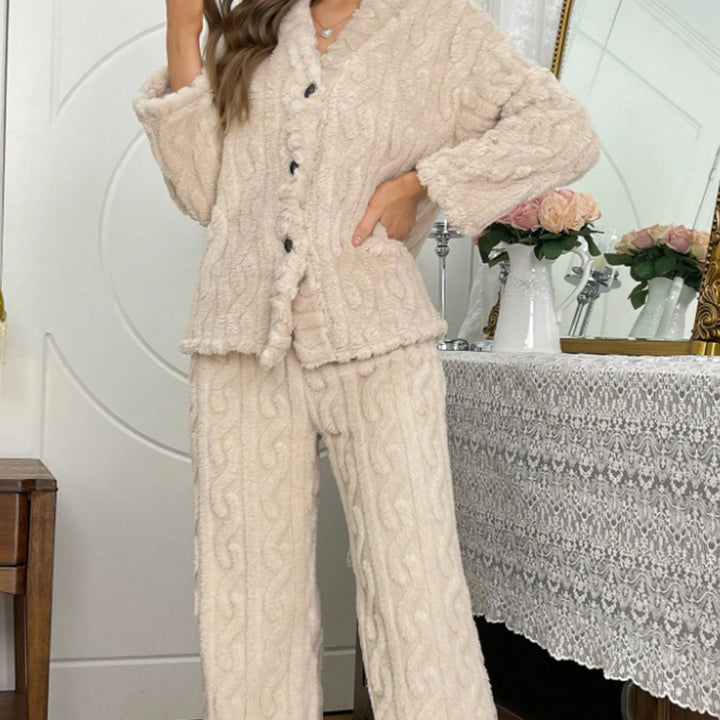 Dámský dvoudílný Set s kardiganem - elegantní pohodlné loungewear