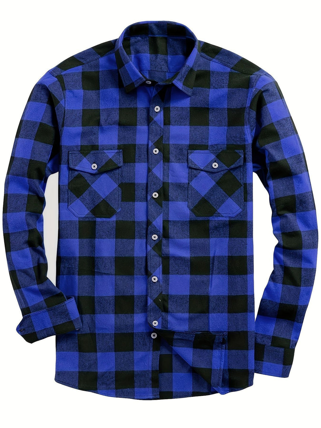 Herrenhemd mit Karomuster – Lange Ärmel, lässiger Schnitt