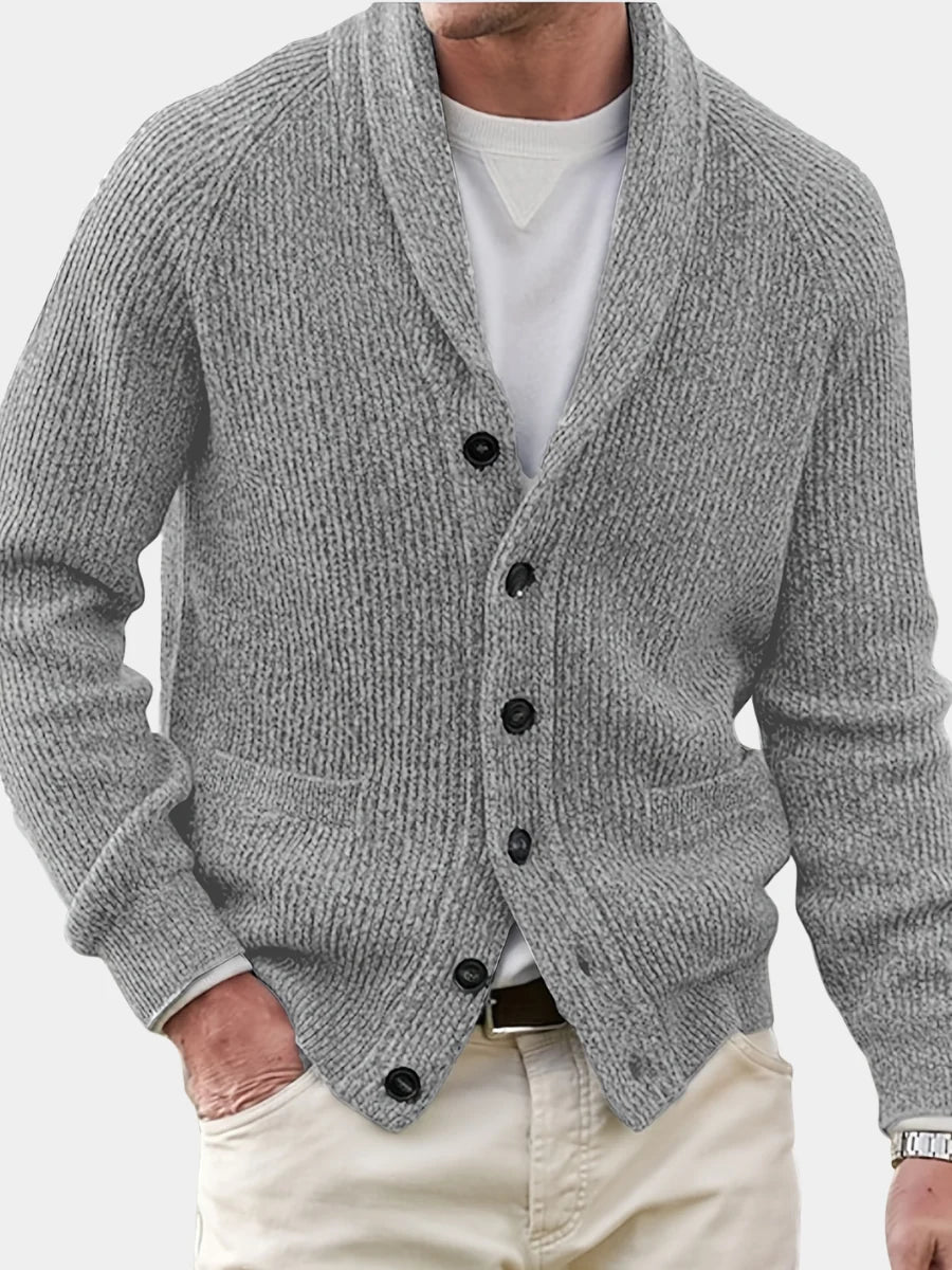 Herren-Strickweste – Legerer, dicker Schnitt