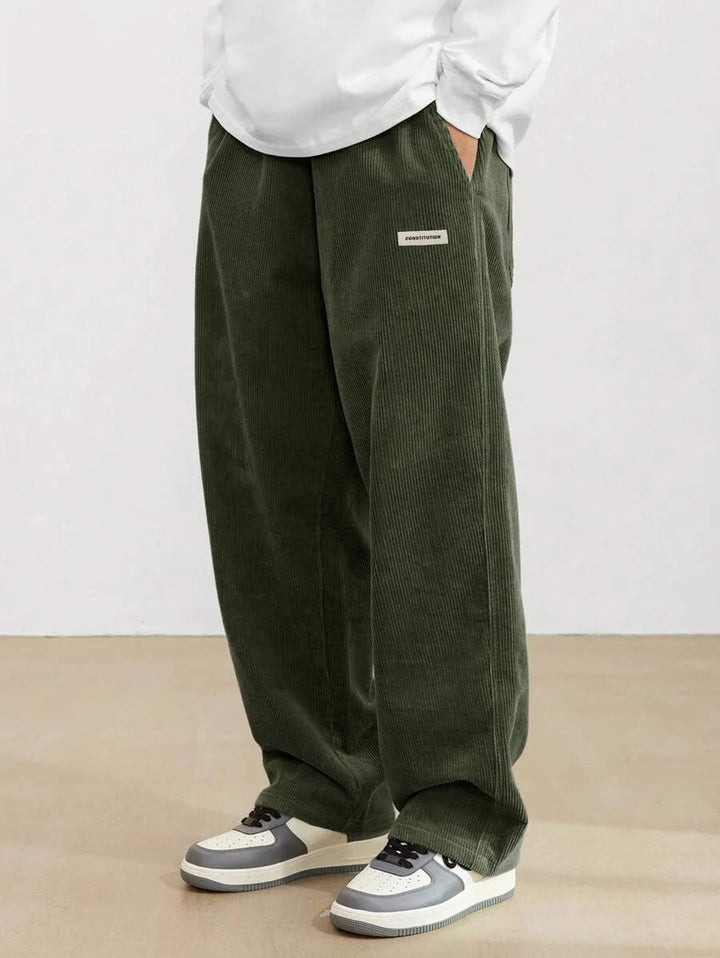 Pantalon Homme Large à Cordon – Coupe Droite Décontractée