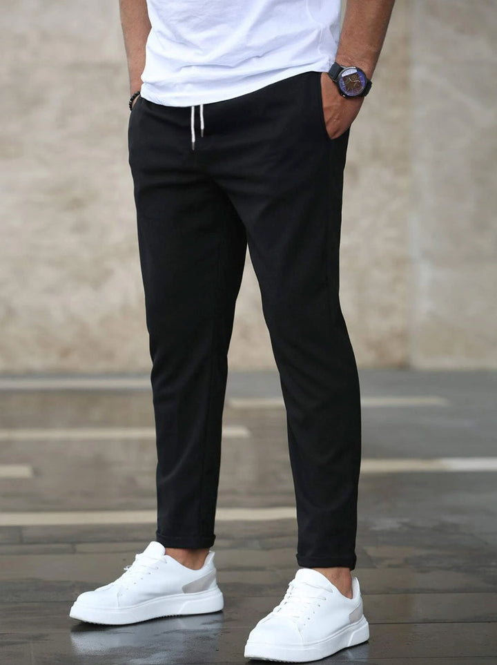 Pantalon Jogger Homme Slim Fit – Taille Mi-haute Cordon Réglable