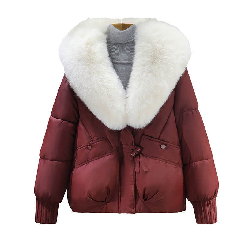 Manteau Femme à Col Fourrure Amovible – Finition Matelassée Chaude