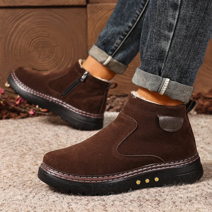 Botte Homme à Doublure Peau de Mouton – Chaleur et Confort Quotidien