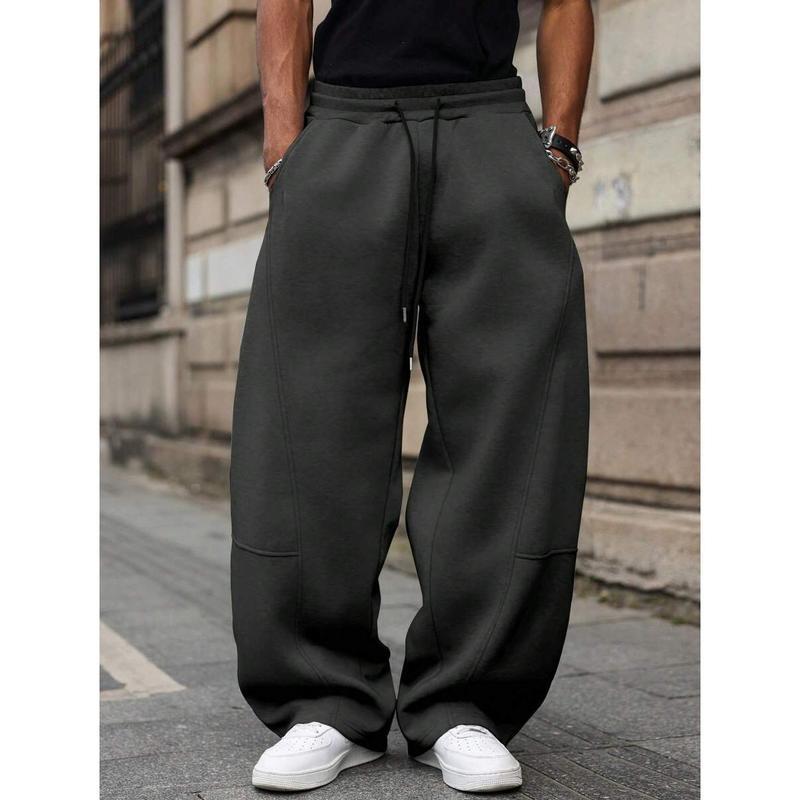 Gerade geschnittene Herren-Hose mit hoher Taille – Leichter Bambusstoff, Cropped-Schnitt