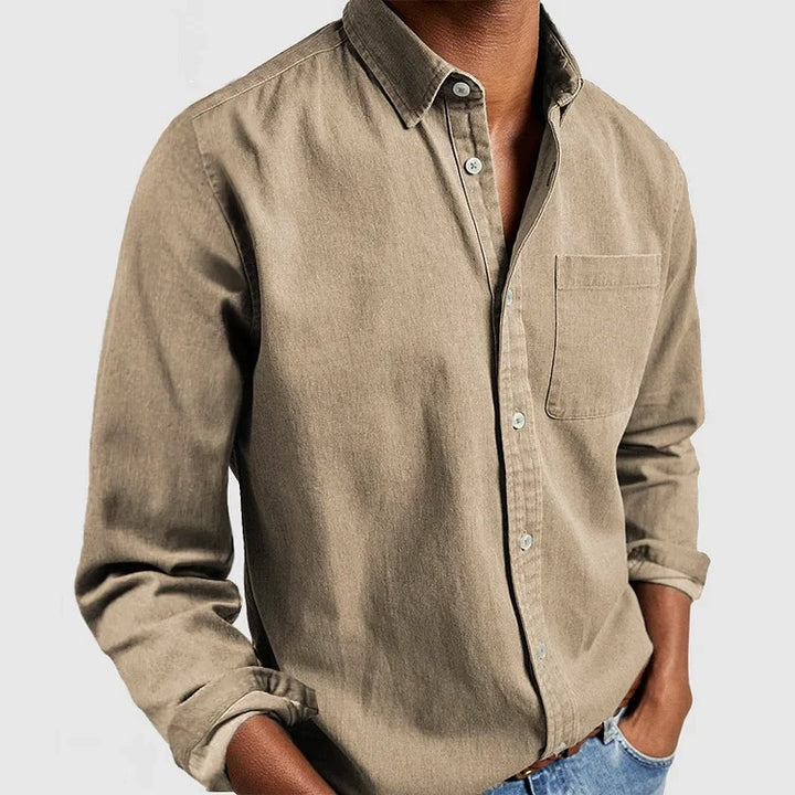 Chemise Homme Manches Longues – Col Classique Ajusté