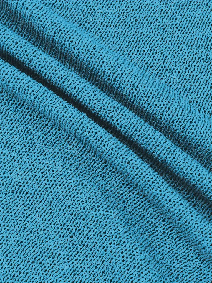 Mini-Strickkleid für Damen – Dünne Träger und Rückenausschnitt