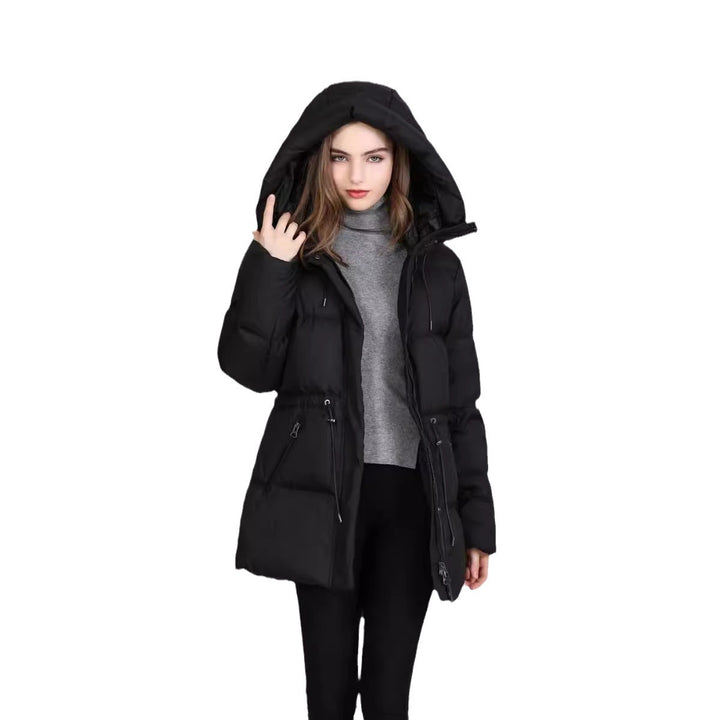 Manteau Matelassé Femme à Capuche – Coupe Cintrée 3D