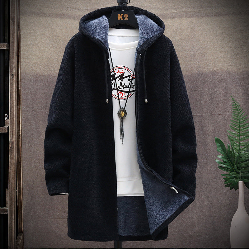 Veste à Capuche Homme Doublée Polaire – Coupe Décontractée