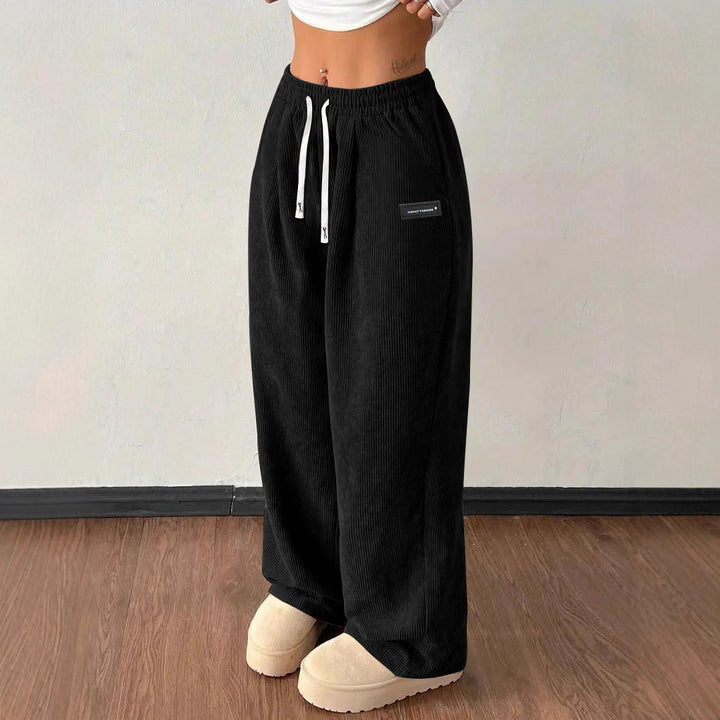 Pantalon Femme Ample à Cordon – Coupe Décontractée Polyvalente