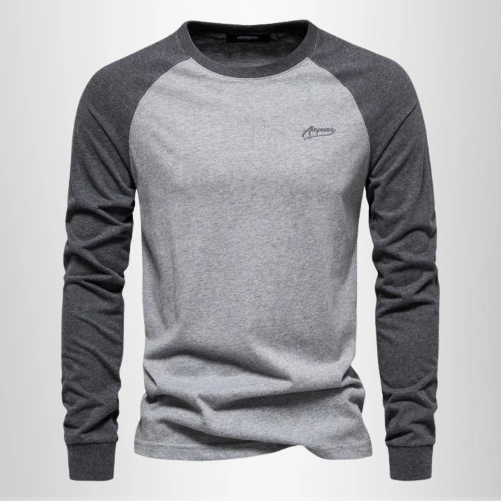 Herren-T-Shirt aus Baumwolle – Raglanärmel, minimalistischer Stil