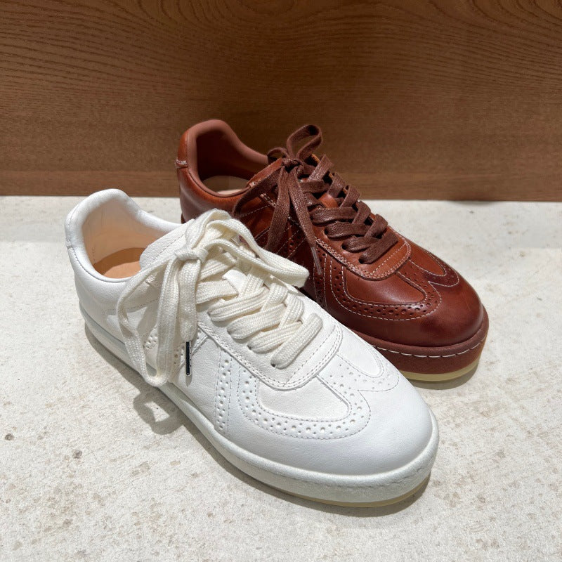 Damen-Sneaker aus Rindsleder – Lässiger sportlicher Stil