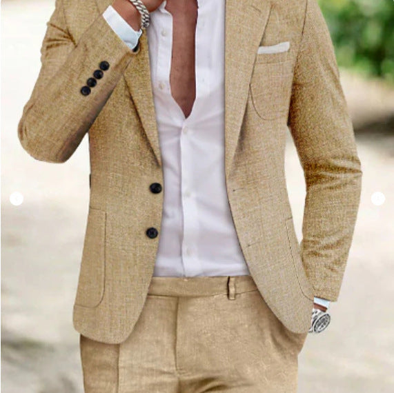 Costume Uomo Due Pezzi – Stampa Digitale Silhouette Moderna