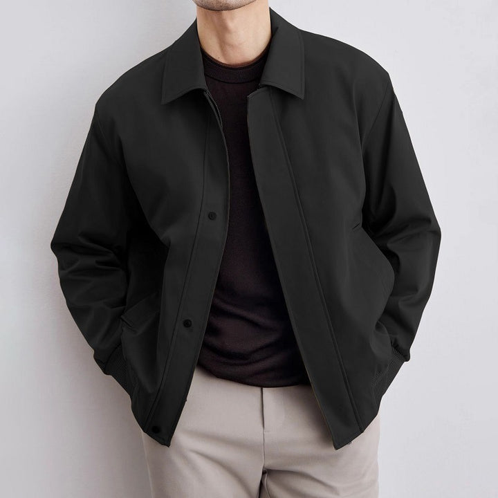 Herrenjacke mit Stehkragen – Moderner, taillierter Schnitt