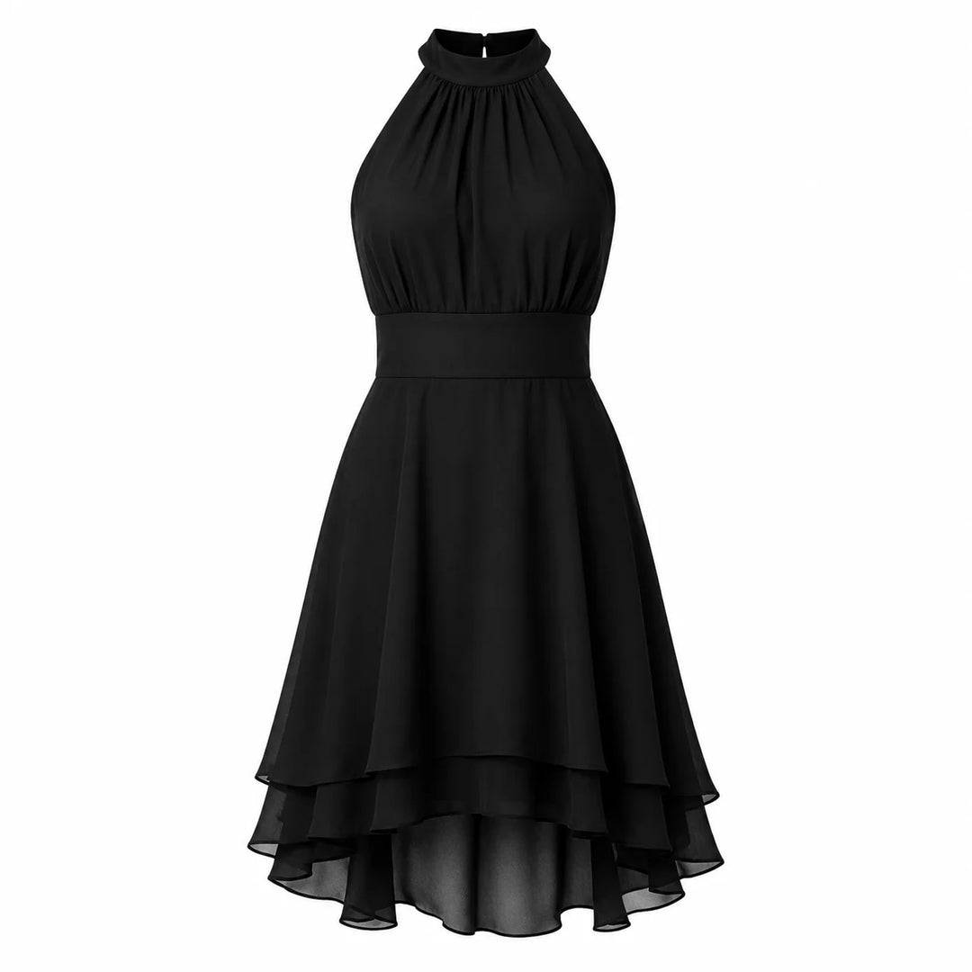 Midi-Chiffonkleid für Damen – lässiger Schnitt für Bankette