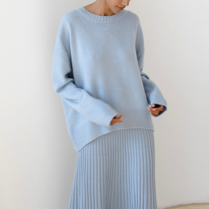 Pull Femme Maille – Coupe Ample Col Rond