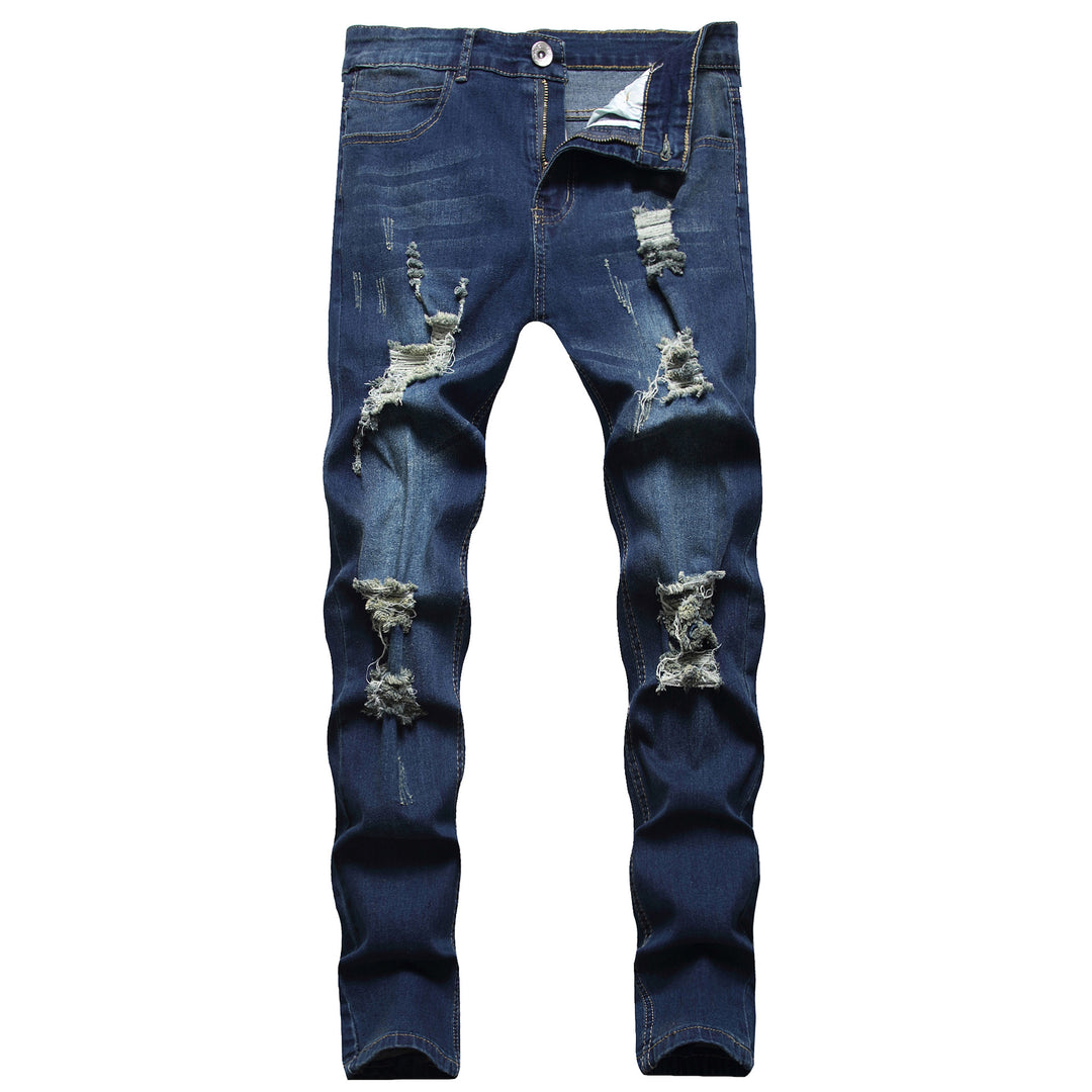 Slim fit-jeans til mænd i bomuld – strækbar pencil fit