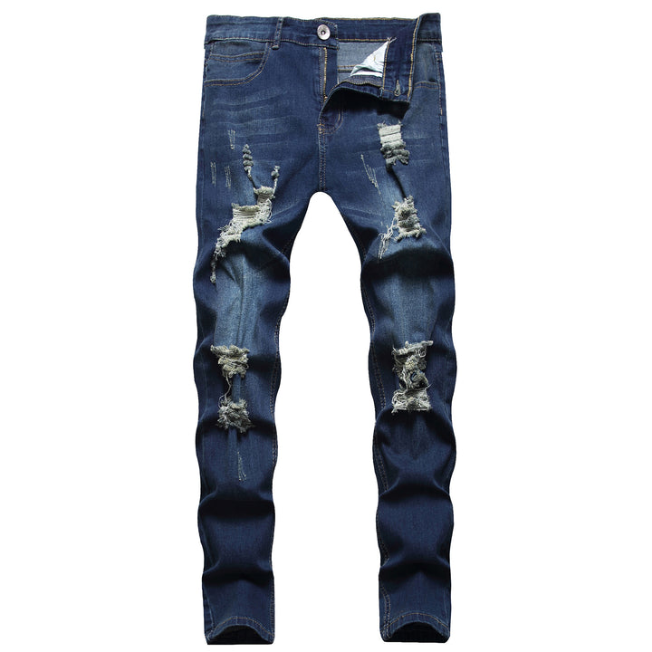 Slim fit-jeans til mænd i bomuld – strækbar pencil fit