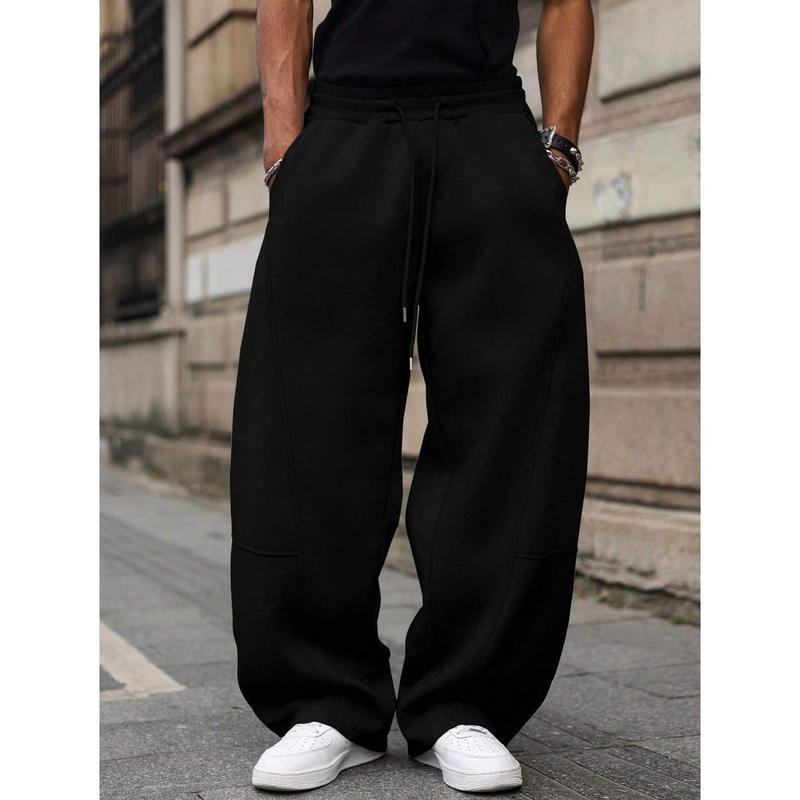 Gerade geschnittene Herren-Hose mit hoher Taille – Leichter Bambusstoff, Cropped-Schnitt