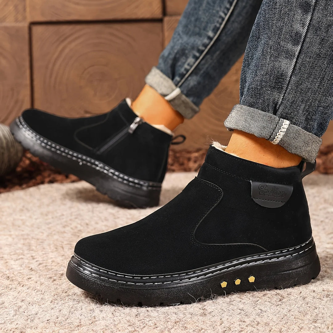 Botte Homme à Doublure Peau de Mouton – Chaleur et Confort Quotidien