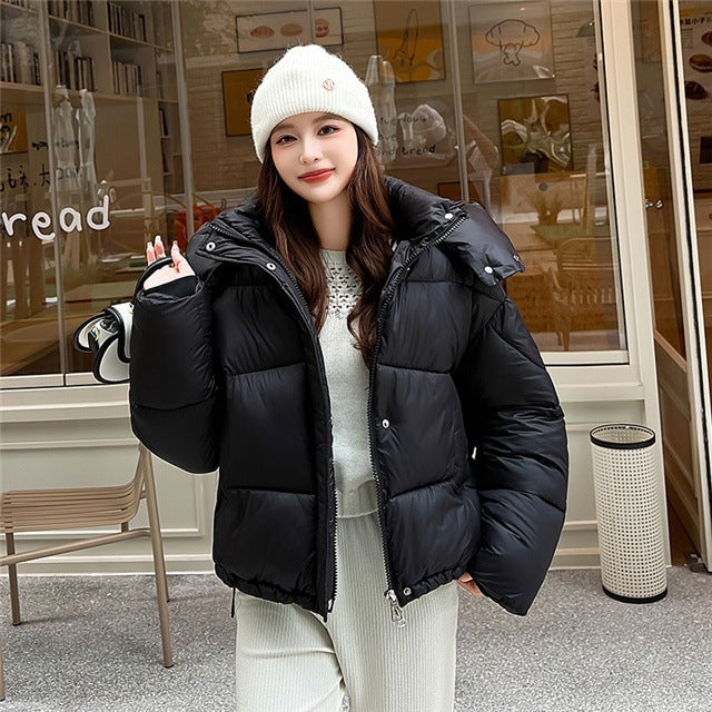Manteau Femme Matelassé à Capuche – Coupe Épaisse Commute