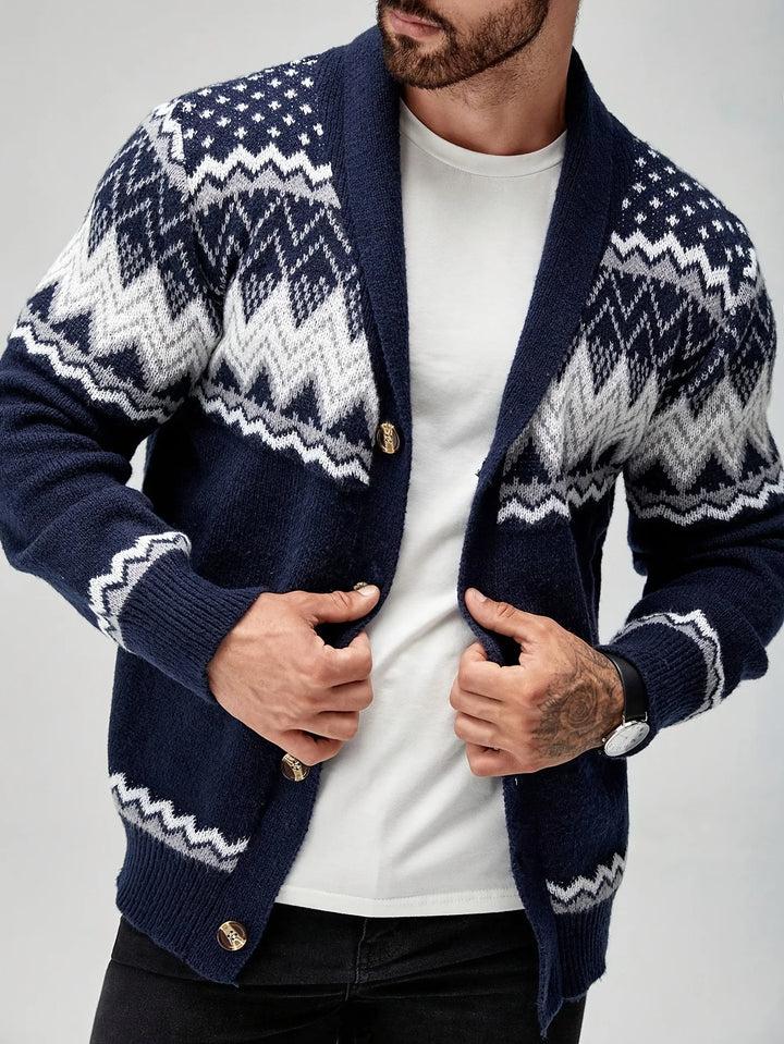 Cardigan Homme Tricoté – Boutonnage Classique, Coupe Décontractée