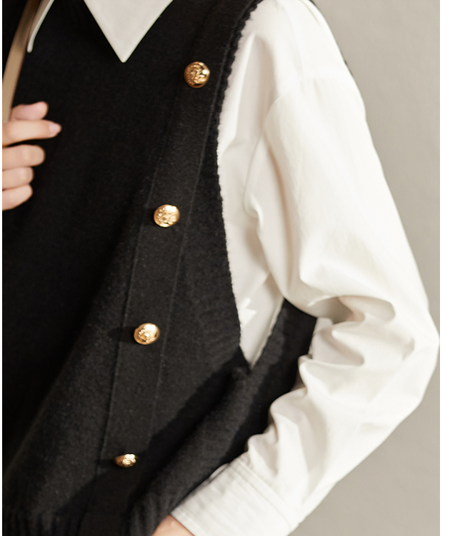 Gilet Blouse Femme – Silhouette Décontractée Superposée