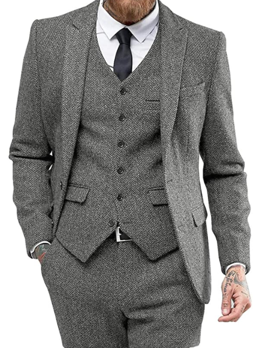 Pánský třídílný oblek – klasický krejčovský Set