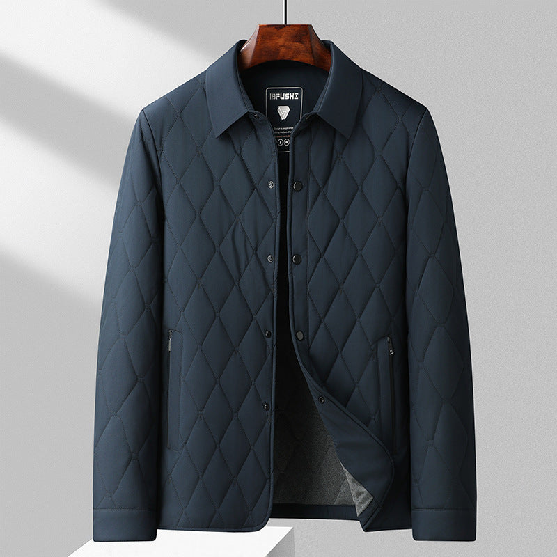 Gesteppte Herrenjacke – Slim Fit und Seitentaschen